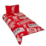 Kinder Bettwäsche mit Liverpool FC Design (Einzelbett) (Rot)