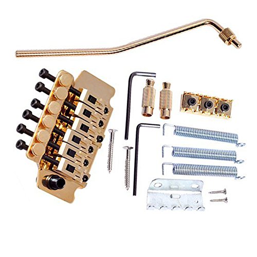 Gaoominy 1 Paket Gold Gitarre Tremolo Brueckenteile System
