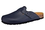 Lico Bioline Clog Herren Pantoletten, Blau, 49 EU