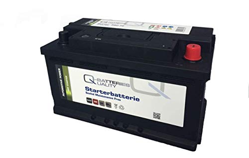 Q-Batteries Autobatterie 580 14 Q80 12V 80Ah 730A, wartungsfrei