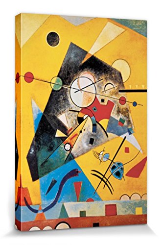 1art1 Wassily Kandinsky - Stille Harmonie, 1924 Poster Leinwandbild Auf Keilrahmen 120 x 80 cm