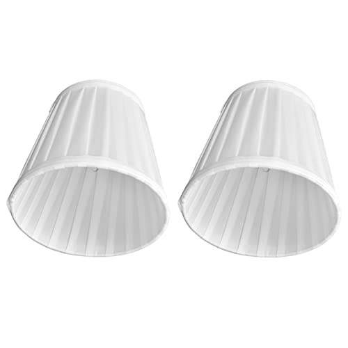 Doppelter kleiner Lampenschirm, leichtes Material verschleißfester doppelter kleiner Lampenschirm Clip On Bulb für Kronleuchter Lampe für Tischlampe für Wandlampe(PX07)