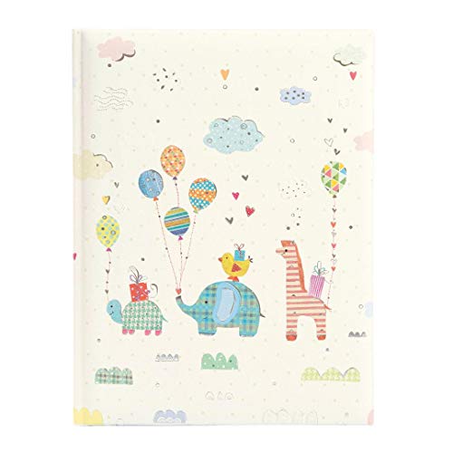 Baby-Tagebuch, Baby-Album, Photoalbum von Turnowsky - hochwertige und einmalige Designs (Tier-Parade mit Luftballons, Baby-Tagebuch)