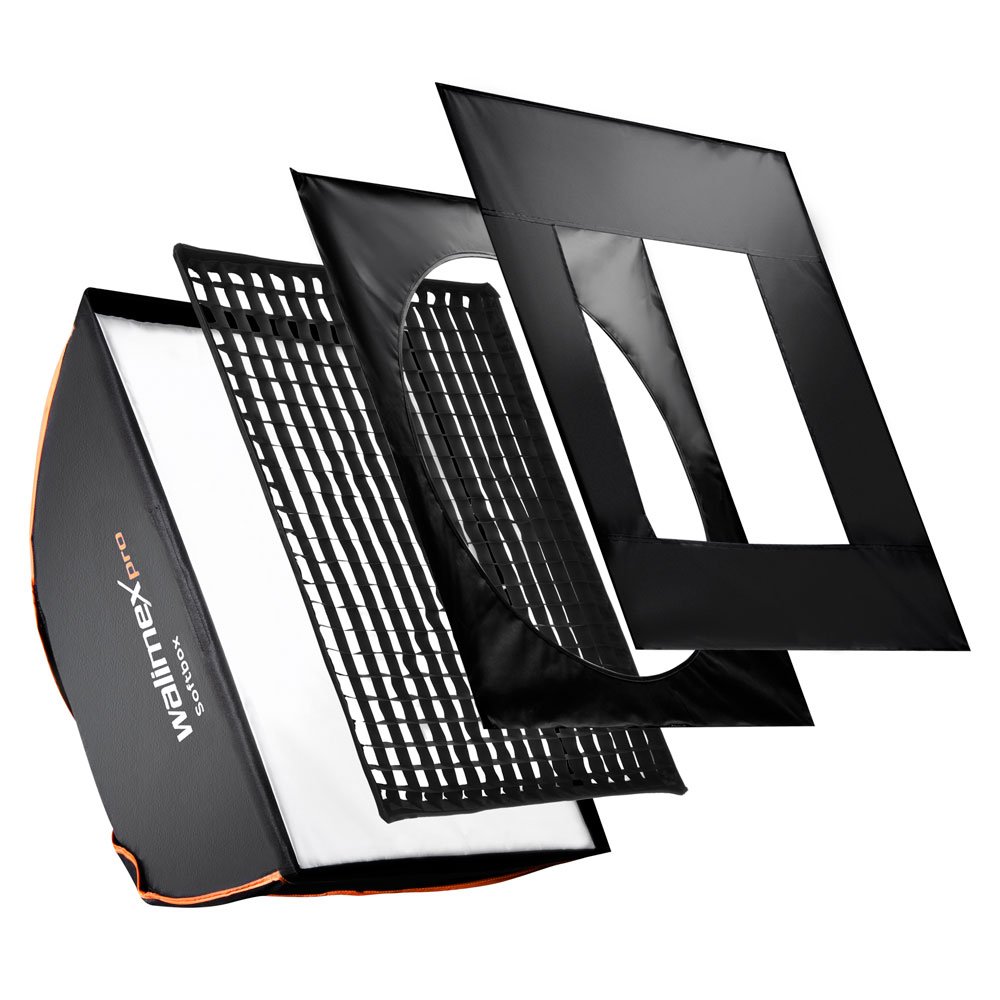 Walimex Pro Softbox Plus Orange Line 60x90cm für Aurora/Bowens
