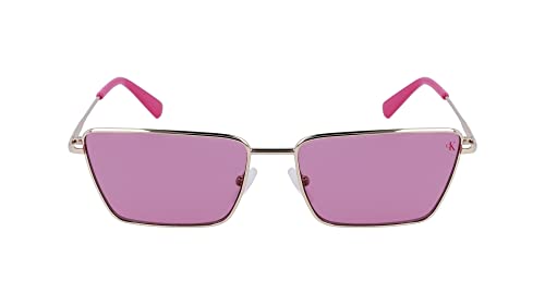 Calvin Klein Jeans Unisex Ckj22217s Sonnenbrille, Gold/Pink, Einheitsgröße