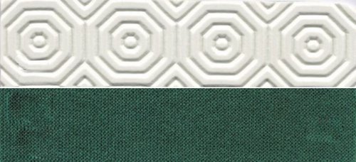 Tischdecken Molton Weiß / Grün Rubber 140cm Rolle von 20 Meter