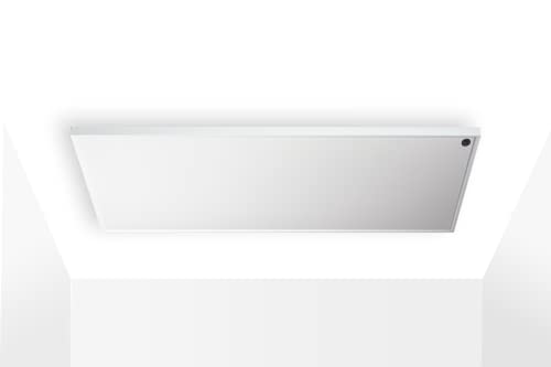 Könighaus M-Serie Infrarotheizung/Deckenheizung geeignet für die Deckenmontage - 1000 Watt - Rahmenfarbe Weiß + 5 Jahre Garantie ✓ inkl. Thermostat✓ Überhitzungsschutz ✓