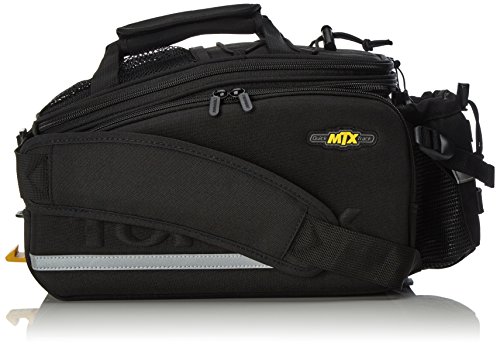 Topeak Unisex-Adult Rahmentasche MTX TurnkBag DX Gepäckträgertasche Fahrradtasche Mit Trinkflaschenhalter, Black, 36 x 25 x 21.5-29 cm