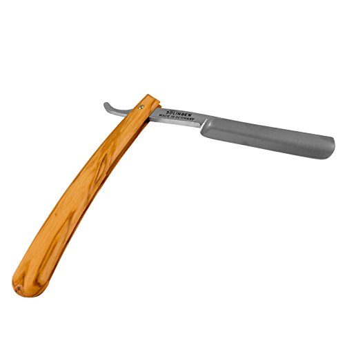 ERBE Rasiermesser Qualitäts-Rasiermesser mit Olivenholz-Griff