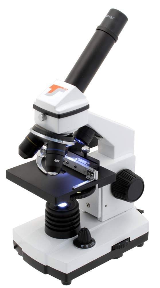 TS-Optics biologisches Mikroskop 40x - 640x mit Kreuztisch/Auflicht + Durchlicht, TSMXMP7