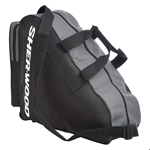 Sherwood Schlittschuhtasche - Inliner-Tasche für Erwachsene und Kinder - ideal für Rollschuhe, Skates und Eislaufschuhe - schwarz