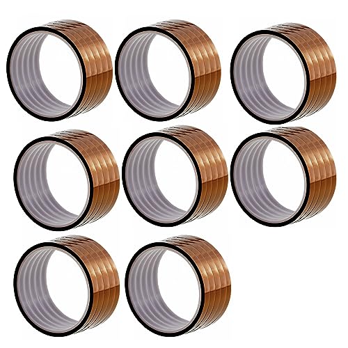 FamilyMall Pack von 40 10mm X 30m Hitzebeständigem Band Polyimid der Hohen Temperatur 1cm