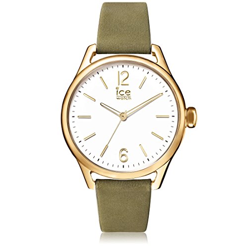 Ice-Watch - ICE time Khaki Champagne - Women's wristwatch with leather strap - 013071 (Small)