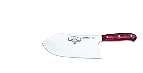 Giesser Qualitätsmesser Küchenmesser Metzgermesser Beil Butcher No. 1 Premiumcut - 22 cm Klingenlänge (Red Diamond)