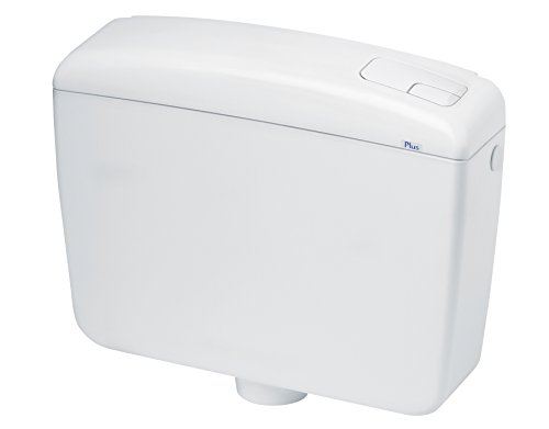 Waterful SPK1000 WC-Spülkasten/Toilettenkasten, 2 Tasten, Weiß