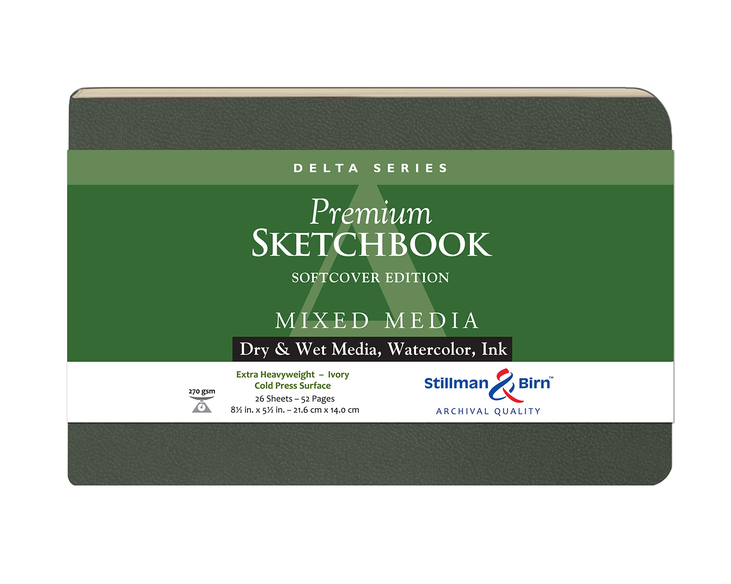 Delta Softcover Sketchbook 8.5X5.5 Ls by Stillman & Birn