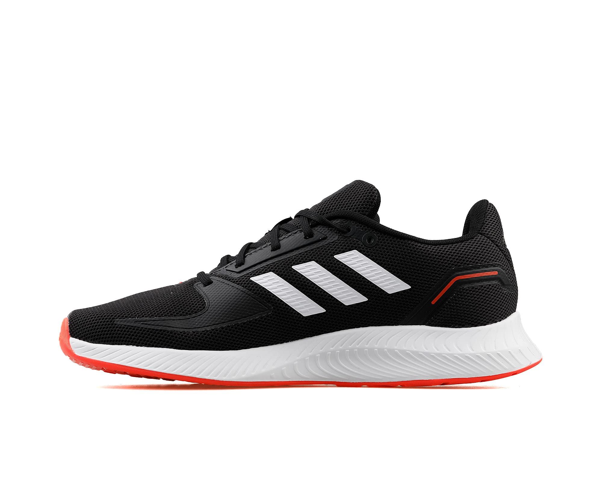 Adidas Damen Run Falcon 2.0 Laufschuhe, Core Black Cloud White Solar Red, 43 1/3 EU