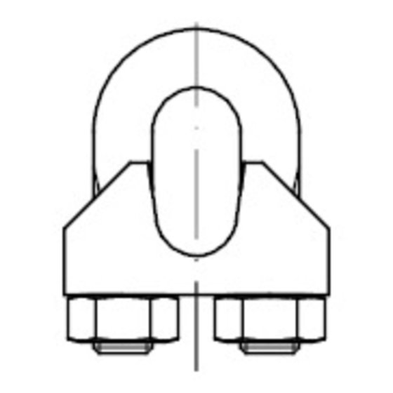 Drahtseilklemme DIN 741 U-förmig Edelstahl 3mm M4