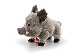 trudi 24847 Animal Klassik Plüschtier Wildschwein Levante ca. 19 cm, Größe S, hochwertiges Stofftier mit weichen Materialien, Plüschfigur mit realistischen Details, waschbar, Kuscheltier für Kinder