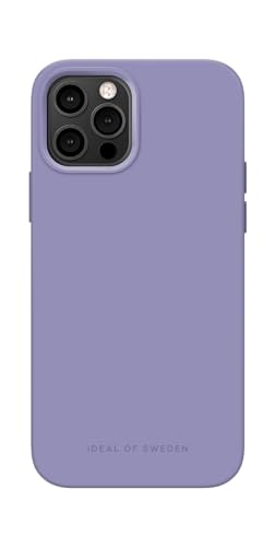 IDEAL OF SWEDEN Griffige Silikon-Handyhülle mit Einer glatten Haptik und leichtem Gefühl - Schützende stoßfeste Hülle in trendigen Farbdesigns, Kompatibel mit iPhone 12/12 Pro (Lila/Purple)