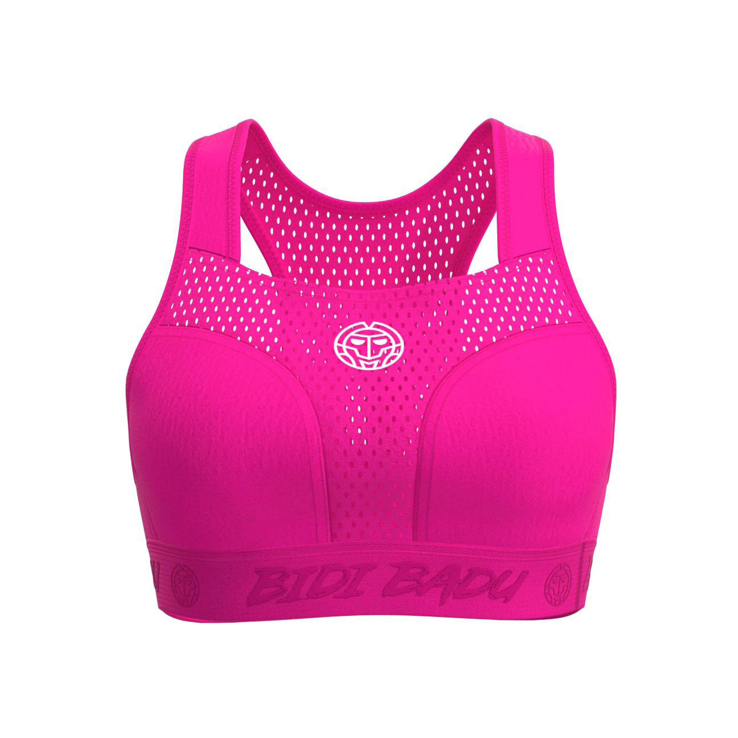 BIDI BADU Damen Crew High Support Bra - pink, Größe:XL