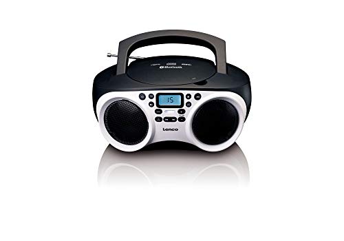 Lenco SCD-501 CD-Radio UKW AUX, Bluetooth®, CD, USB Rot, Schwarz