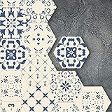 Selbstklebende Bodenfliesen – Hexagon-Vinylböden Wasserdicht Abziehen Und Aufkleben DIY-Bodenfliesen Für Badezimmer Schlafzimmer Wohnzimmer,30pcs
