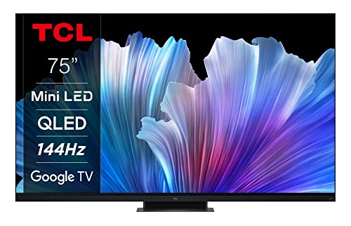 TCL 75C935 (189cm) LED Fernseher 75 Zoll UHD Smart TV 4K QLED, Schwarz