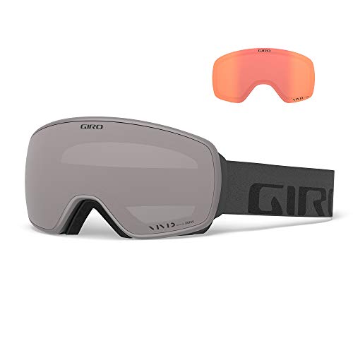 Giro Snow Herren Agent Skibrille, Grey Wordmark Vivid Onyx/Vivid Infrared, Einheitsgröße