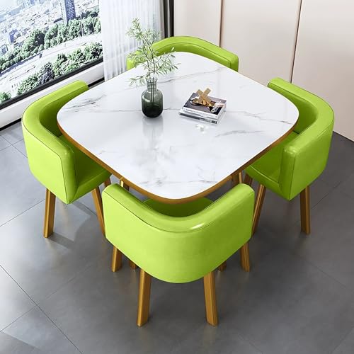MTSYXYM Tisch mit integriertem Stuhl, Küchentisch mit Stuhl, Kombination aus Esstisch und Stühlen, geeignet für Café, Milchteeladen, Wohnzimmer, Geschäftszimmer. (Size : Style6)