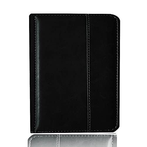 Flip Case kompatibel mit Kobo Glo eBook Reader Lederhülle Modell N613 Schutzhülle mit Magnetverschluss Auto Sleep Gift Screen Film (Color : Black, Size : for Kobo Glo)