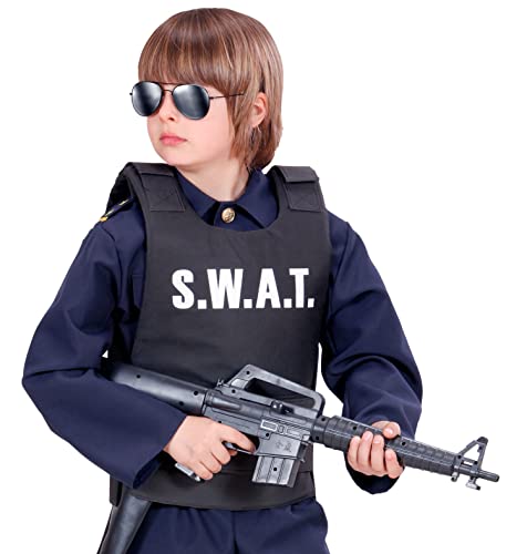 MIMIKRY S.W.A.T. Officer Schutzweste für Kinder Zubehör Sondereinsatzkommando Cop Spezialeinheit