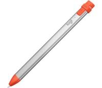 Logitech Crayon Touchpen wiederaufladbar, austauschbare Kohlefaserspitze, mit präziser Schreibspitze, Bluetooth, Palm-Blocking-Technologie Orange, Silber