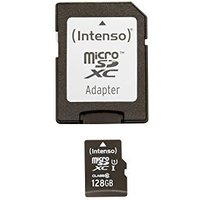Intenso - Flash-Speicherkarte (microSDXC-an-SD-Adapter inbegriffen) - 128GB - UHS-I / Class10 - microSDXC UHS-I (3423491)
