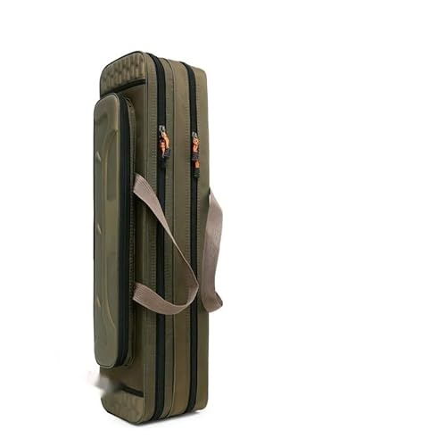 BADALO Multifunktionale Angelrute Tasche 2/3/4 Schichten 80CM-130CM Angelgerät Taschen 1680D Oxford Angeln Reel Getriebe Lagerung Fall XA139G (Color : 2 Layer 80cm)