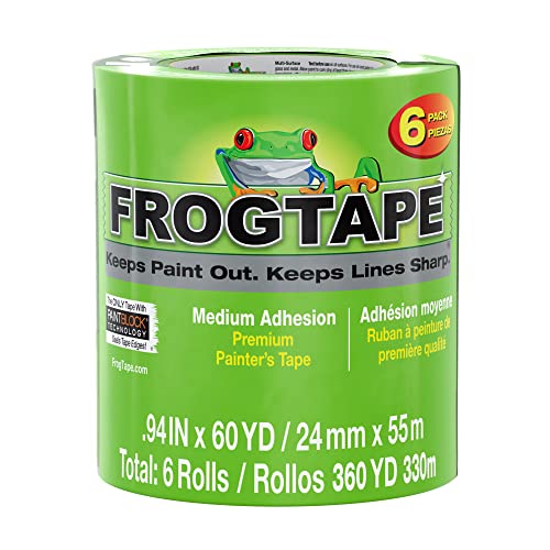 FrogTape Multi-Surface Maler-Band: 0.94 in. x 60 yds. (Grün) / 6-pack [6 rollen/pack]