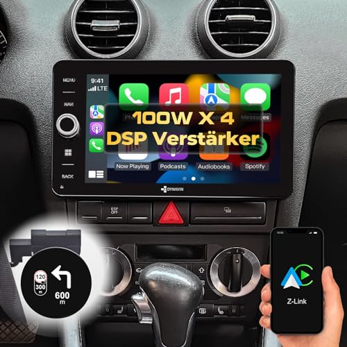 DYNAVIN Android Autoradio Navi für Audi A3 S3, mit 4 * 100W DSP Verstärker | DAB+ Radio; Kompatibel mit Wireless Carplay und Android Auto: D8-A3 Premium Flex