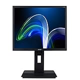 Acer B196LA Monitor 19 Zoll (48 cm Bildschirm) HD, 60Hz, 5ms(GTG), DVI, VGA, höhenverstellbar, drehbar, Grau