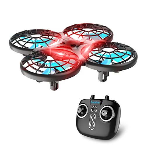 Loolinn | Drohne für Kinder Geschenk - Mini Drohne, RC Quadrocopter mit Antikollisionstechnologie / 360° Flips / 30 Minuten Flugzeit / Handgesteuerter Modus ( DREI Batterien Geliefert )