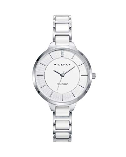 Viceroy 471188-07 Armbanduhr, Stahl, Keramik, Weiß