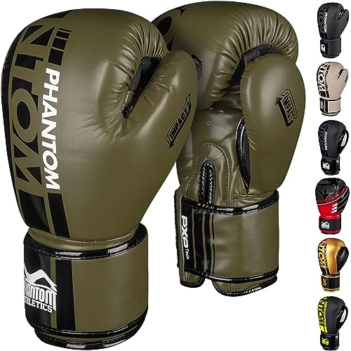 Phantom Boxhandschuhe APEX | MMA Thai Boxing Gloves | Männer (APEX - Army, 16 Oz)