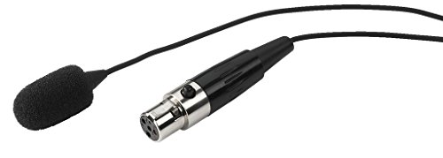 JTS CX-500 Miniatur Elektret-Instrumentenmikrofon, Mikro für Streich- und Akustik-Instrumente, Instrumenten-Verstärker mit unterschiedlichen Befestigungen und Aufbewahrungs-Box, in Schwarz