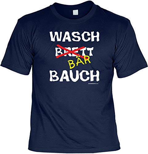 Fun T-Shirt Waschbrett-Bauch Waschbär-Bauch Shirts 4 Heroes Geschenk-Set geil Bedruckt mit Spassvogel Urkunde