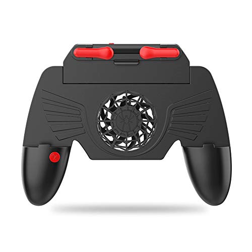 M20 Smartphone Control Gamepad Shooter Joystick Gamer, 4 Snap Finger Joystick Gamer Peripheriegeräte und Videospiel-Controller Controller Kühlkörper, Shoot Aim Keys für 4-7.2 Android iOS Phone