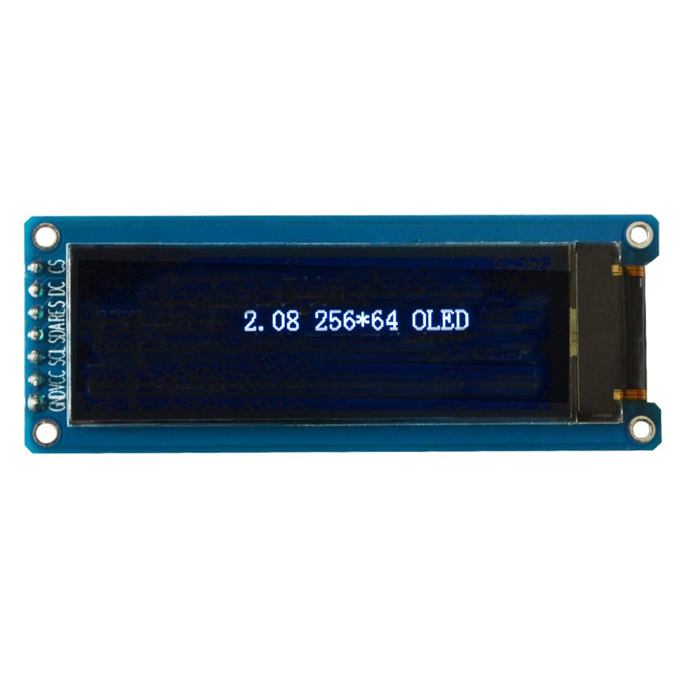 iHaospace 2.08 inch 256 * 64 SPI White OLED Screen Module SH1122 Drive IC 7 Pin