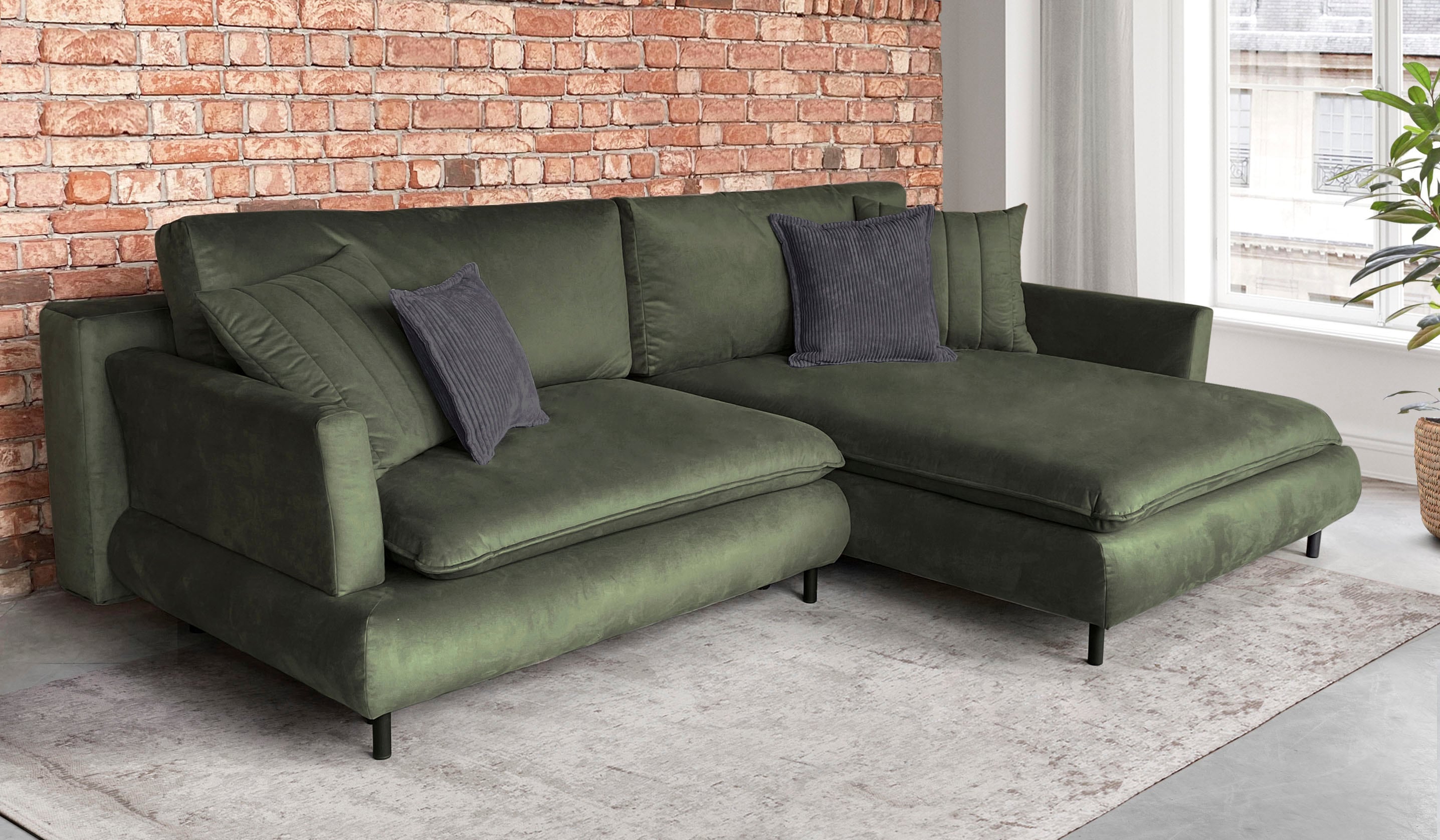 COLLECTION AB Ecksofa "Nelson", mit Bettfunktion und Bettkasten