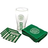 Celtic F.C. Mini Bar Set Offizieller Merchandise, Transparent, 6-teiliges Set