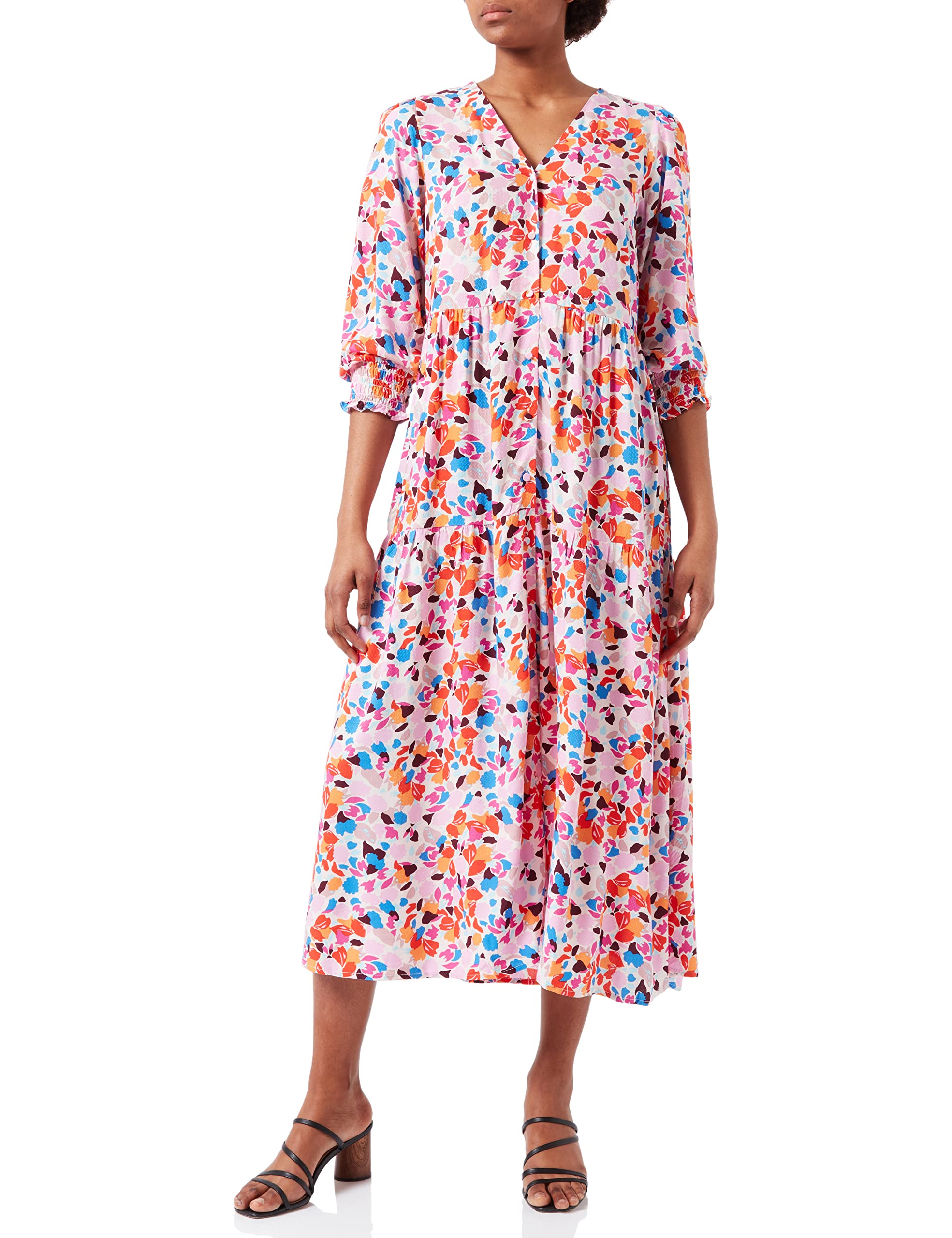 YAS Damen Yasalira 3/4 Long Dress S. Noos Kleid, Soft Pink, XS EU