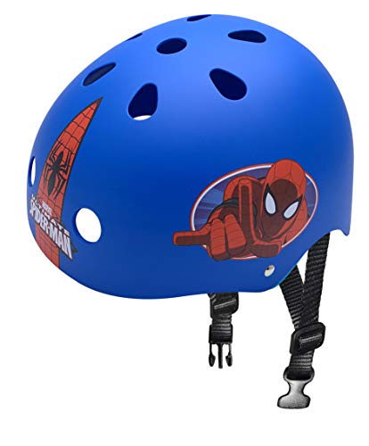 Stamp Boys Spiderman Jungen Skateboard-Helm, BLAU, 54/60 cm