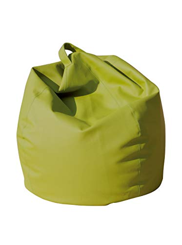 Eleganter Sitzsack, grüne Farbe, Maße 80 x 120 x 80 cm